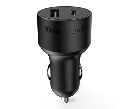 Ładowarka i akumulator Tronsmart Ładowarka samochodowa 2A + USB-C PowerDelivery 3A C2P